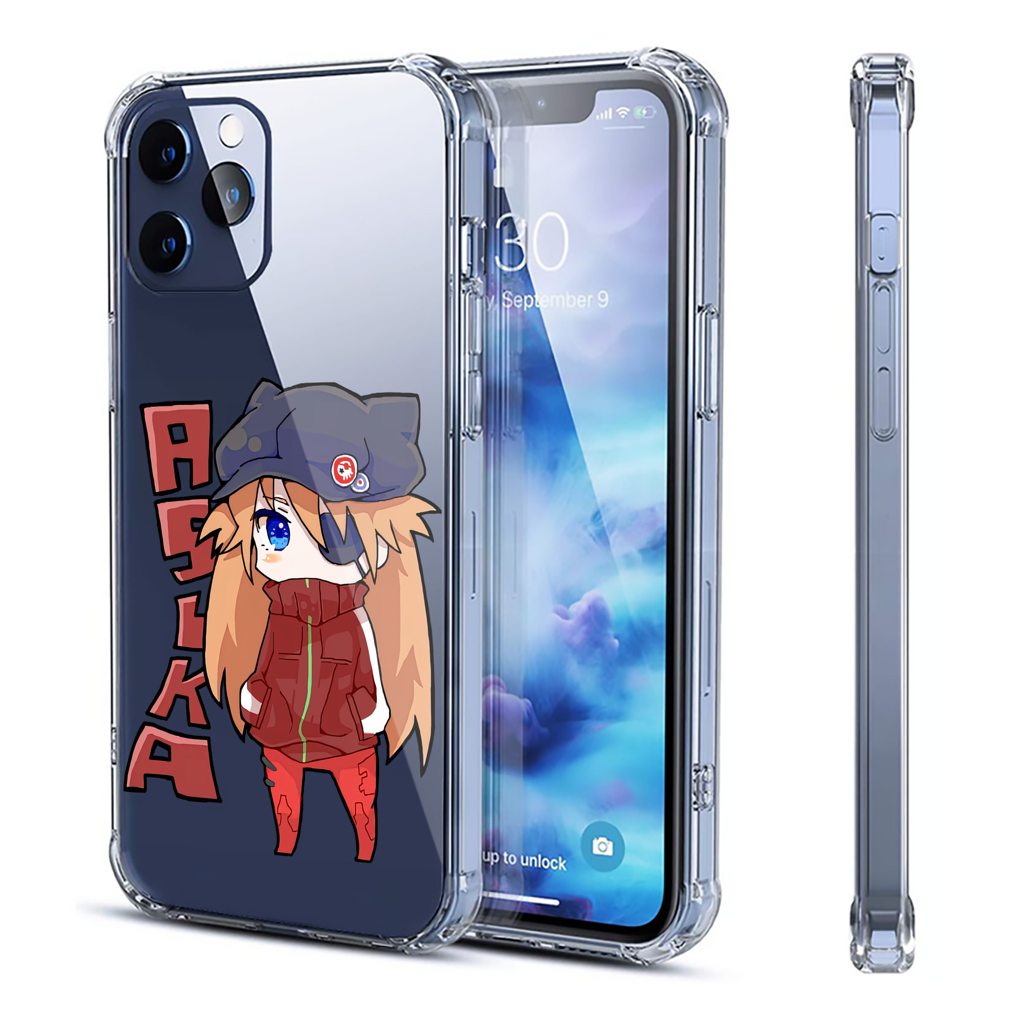 （画像用） EVA 新世紀エヴァンゲリオン 【iPhone 12シリーズ対応】透明スマホケース（クリアソフトケース）